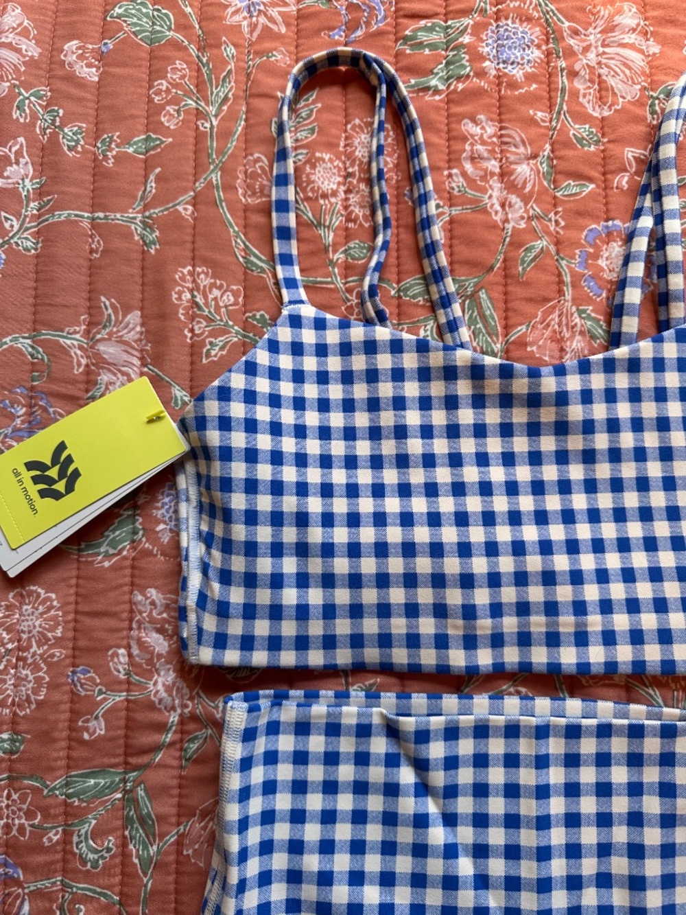 NWT All in Motion gingham set! - Picture 2 of 5